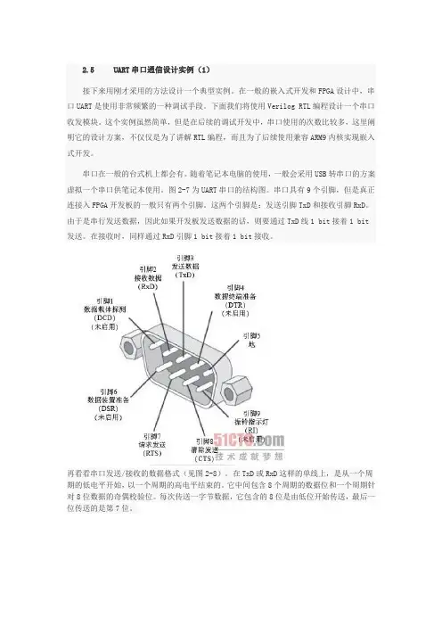 UART串口通信设计实例