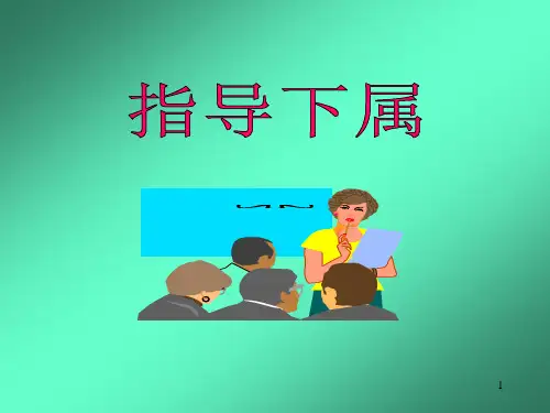 如何指导下属(1)