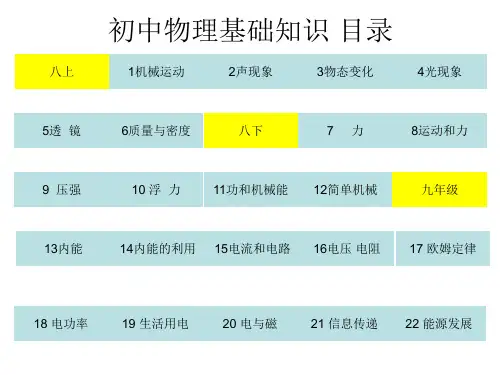 初中物理《初中物理基础知识》(共24张)ppt