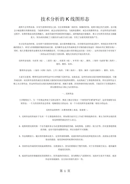 技术分析的K线图形态word精品文档10页