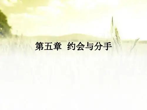 约会与分手 PPT课件