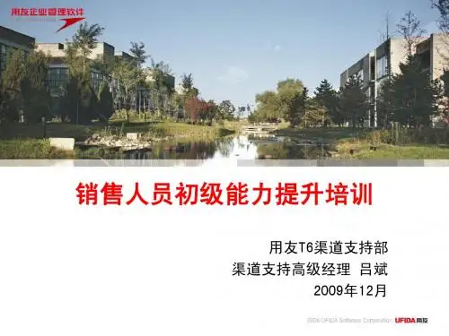 销售人员初级能力培训