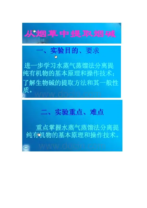 从烟草中提取烟碱1