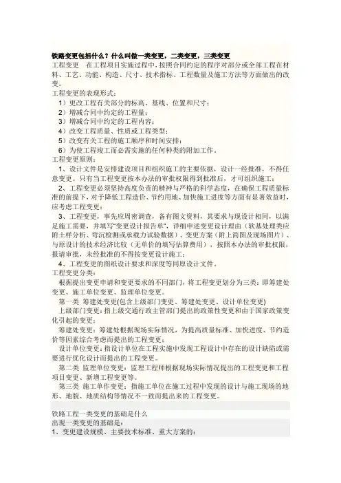 变更定义