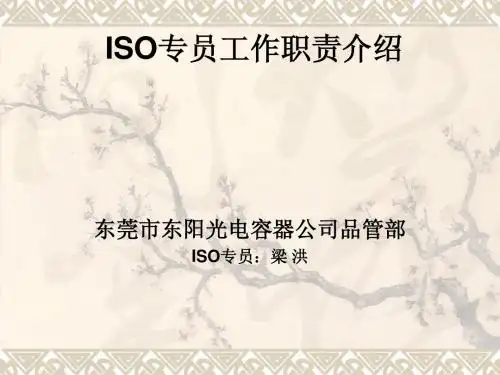 ISO专员课件