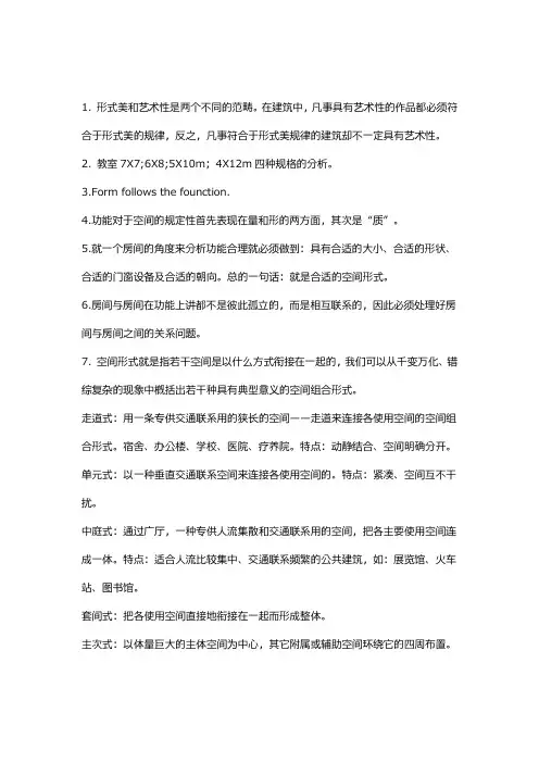 《建筑空间组合论》详细笔记