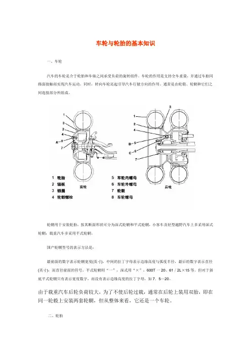 车轮与轮胎的基本知识