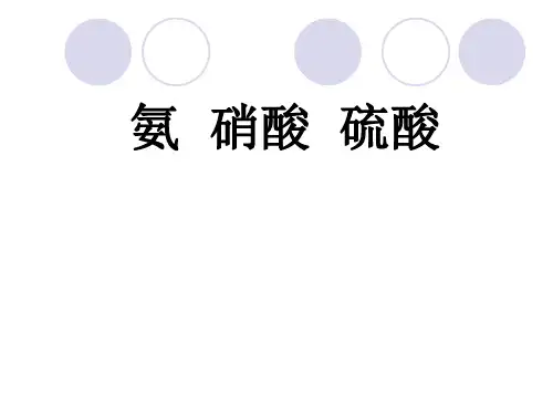 人教版化学必修一4.4氨硝酸硫酸 课件(共36张PPT)