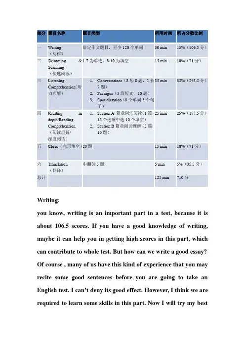 教你如何写好英语四级作文