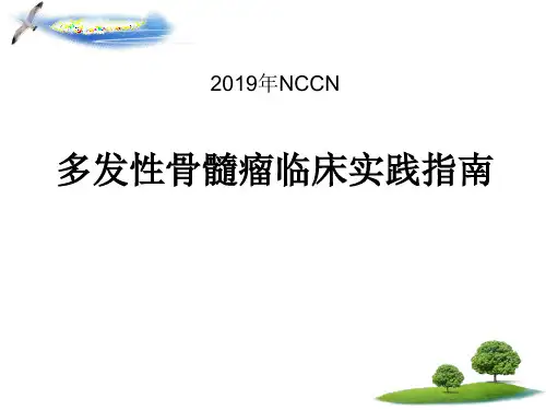 最新文档-2019年多发性骨髓瘤指南.PPT-PPT精品文档