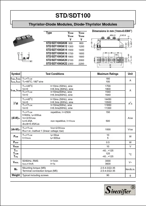 STD100中文资料