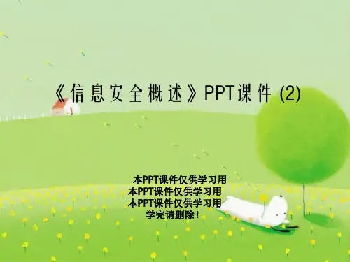 《信息安全概述》PPT课件 (2)