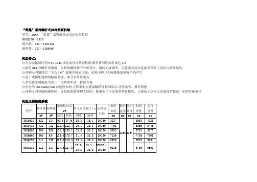 30XQ“雷霆”系列螺杆式风冷热泵机组