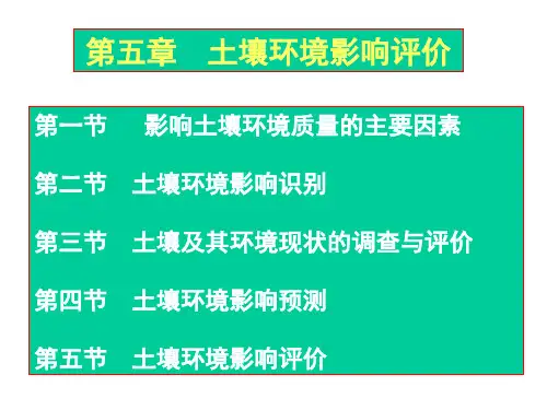 土壤环境质量评价