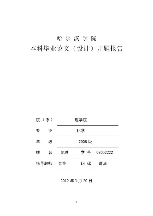 开题报告