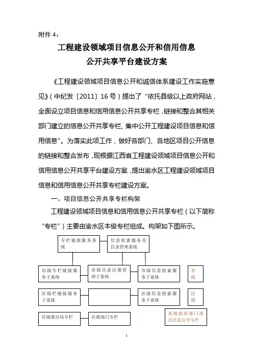 公开共享平台建设方案