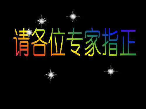 答辩模板――感谢专家点评