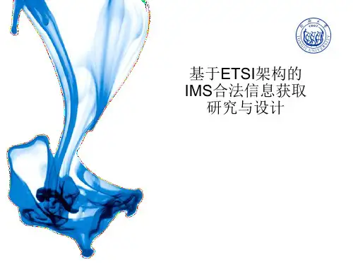 基于ETSI架构的IMS合法信息获取研究与设计PPT Sample
