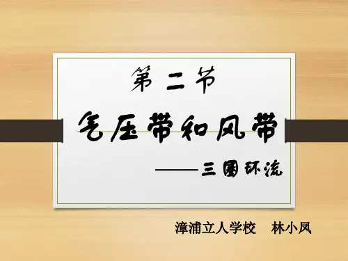 气压带和风带——三圈环流