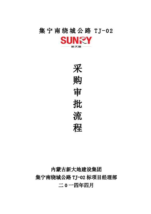 物资采购价格审批流程