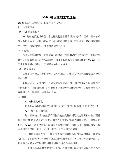SMC模压成型工艺过程