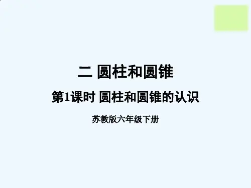 圆柱和圆锥的认识