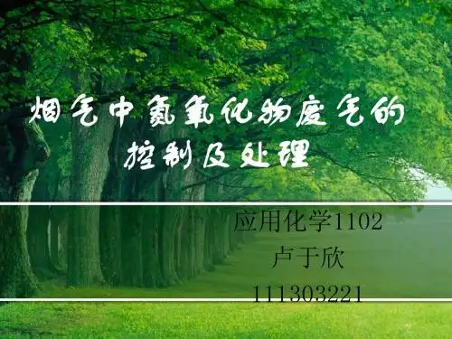 氮氧化物废气的处理