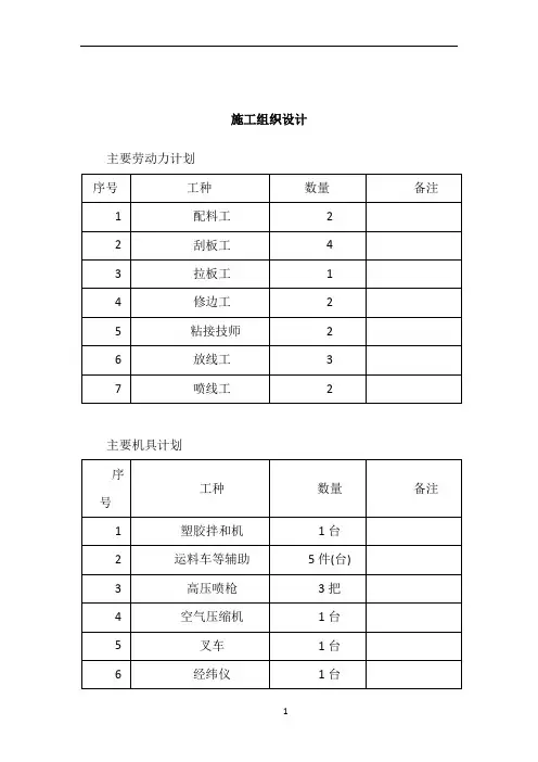 塑胶跑道施工方案 2