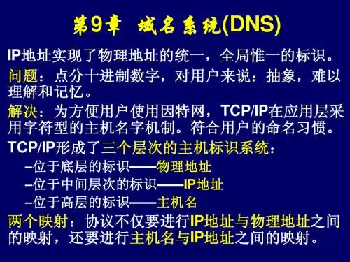 TCP IP协议 第9章 域名系统(DNS)