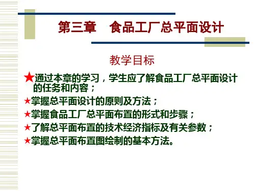 食品工厂总平面设计