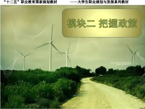 《大学生就业创业课-把握政策》
