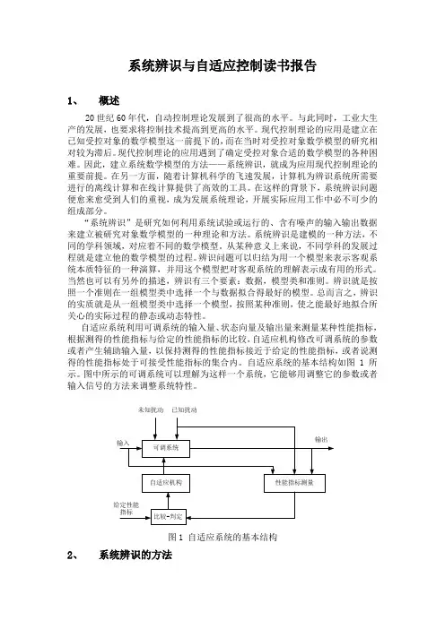 系统辨识与自适应控制读书报告