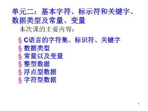标识符、变量