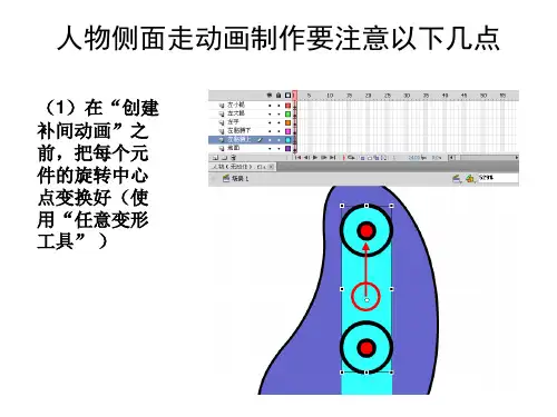 人物侧面走动画制作要注意