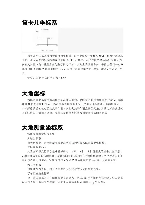 坐标系基础知识