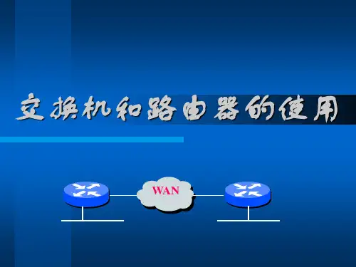 交换机和路由器的使用