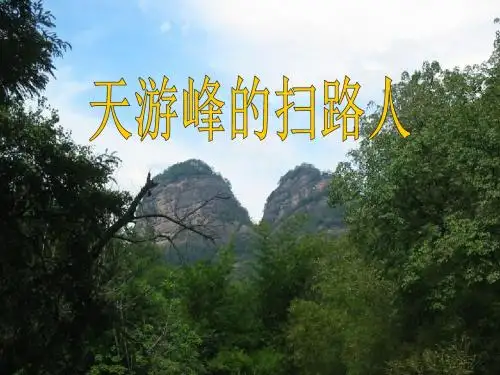 (苏教版) 六年级下册语文《天游峰的扫路人》课件PPT