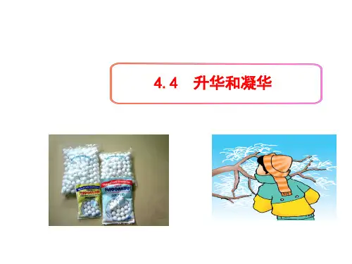 教学：4.4  升华和凝华PPT课件