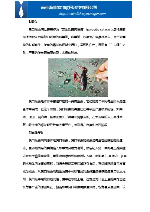 复口吸虫病