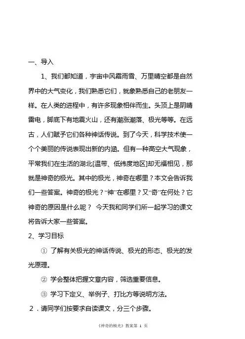 《神奇的极光》