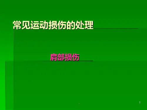 肩部损伤ppt课件