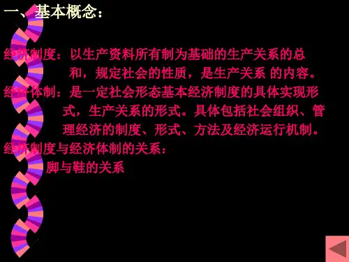 经济制度(一)