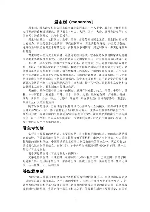 君主制