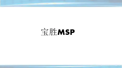 宝胜MSP标准流程-