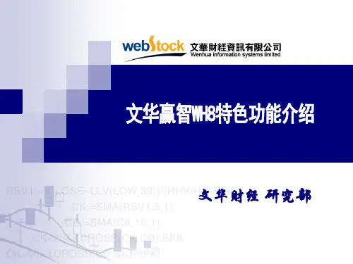 文华赢智wh8特色功能说明..