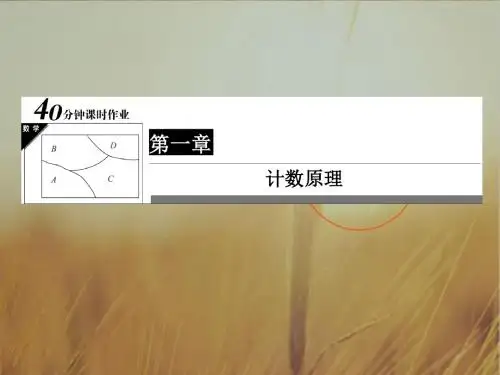 2017年春高中数学人教A版选修2-3课件：第一章 计数原