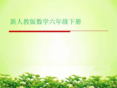 新人教版数学六年级下册立体图形的认识与测量课件优质课