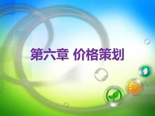 营销策划第6章简明教程PPT课件
