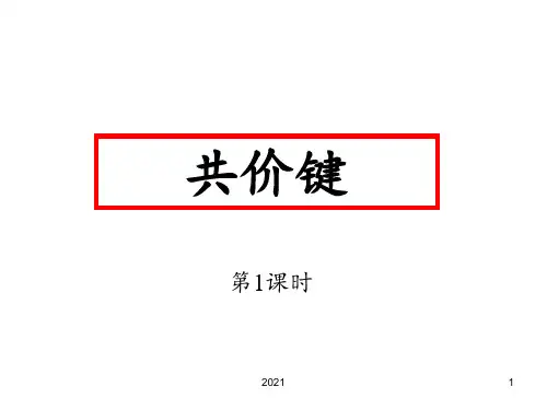 高二化学共价键2(2)PPT课件
