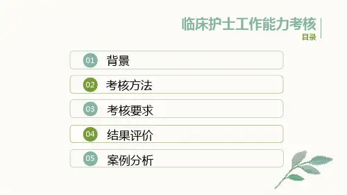 工作能力考核介绍